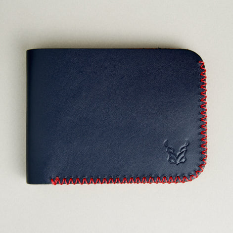 Cross Stitched Classic Bi-Fold Wallet | Hunza Edge