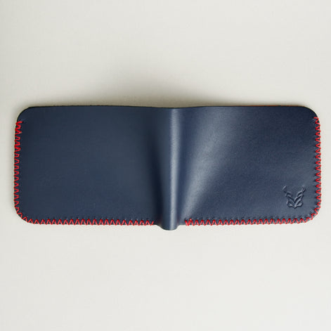 Cross Stitched Classic Bi-Fold Wallet | Hunza Edge