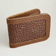 Croc-Embossed Classic Bi-Fold Wallet | Indus Sultan
