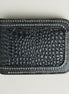 Croc-Embossed Classic Bi-Fold Wallet | Indus Sultan