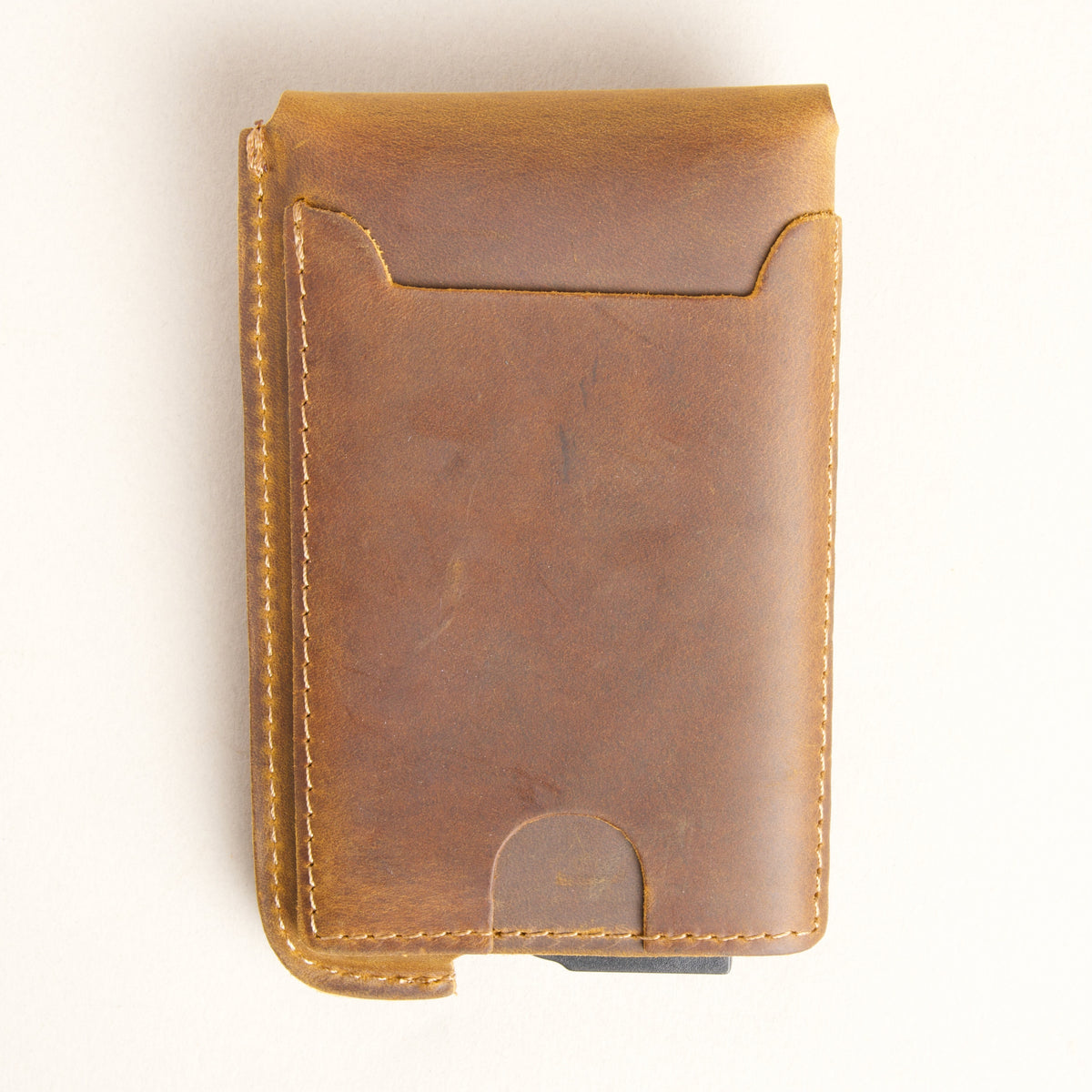 Pop-Up Leather Mini Wallet – Vintage Finish | Passu Rise