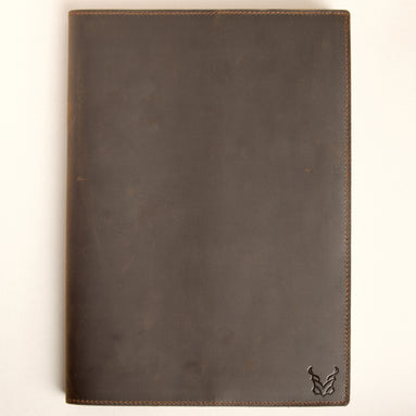Refillable B5 Leather Notebook with Pen Loop | Burzil Jotter
