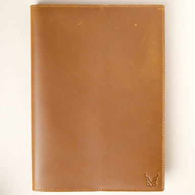 Refillable B5 Leather Notebook with Pen Loop | Burzil Jotter