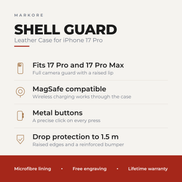 iPhone 17 Leather Case | Shell Guard