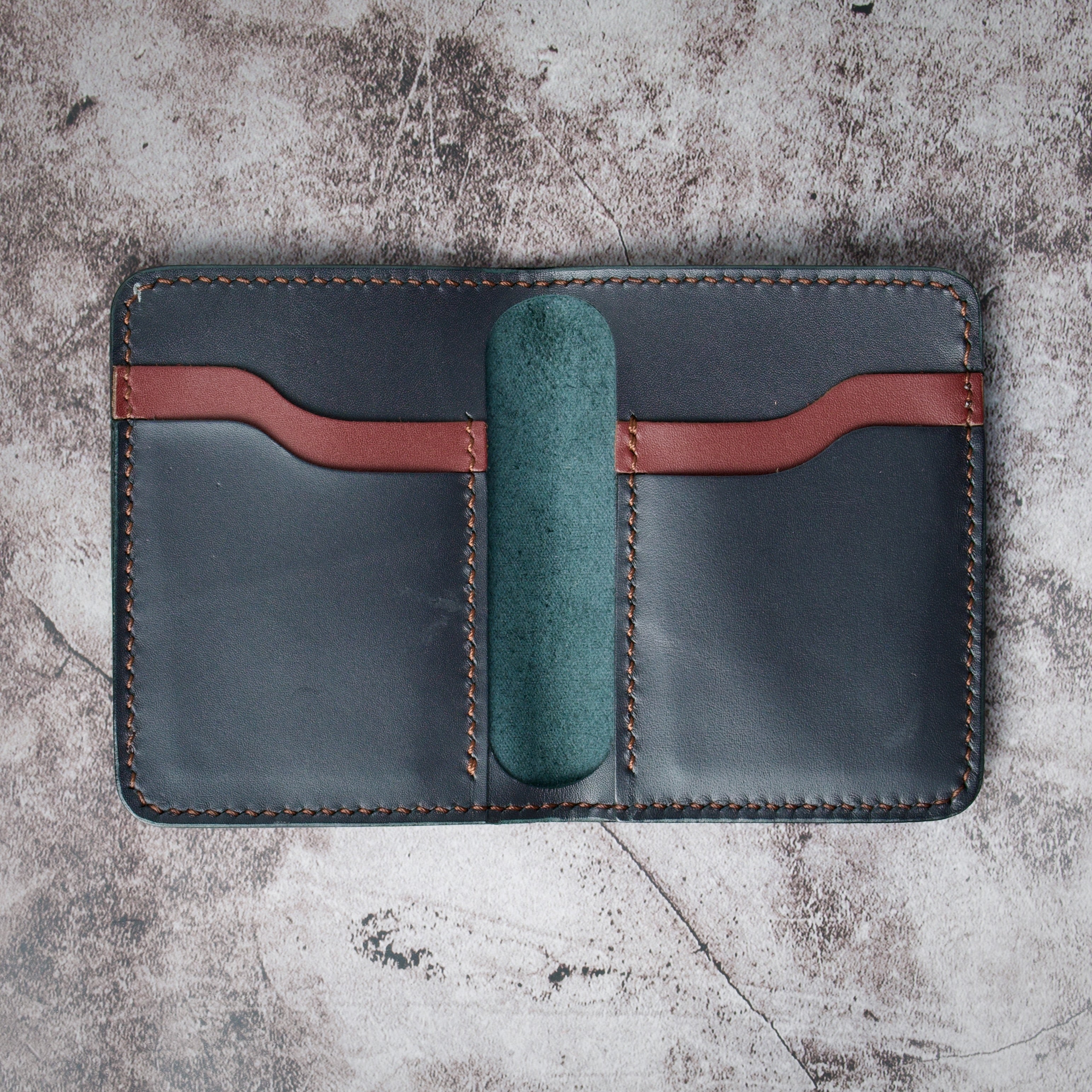Slim Vertical Bi-Fold Wallet | Ravi Fold